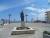La statue avant d arriver sur la plage de saint cyprien